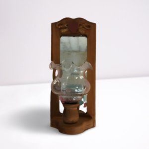 Rustic Wooden Mirrored Sconce, Home Interiors